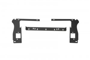 Jeep Gladiator Mounting Brackets - Behind Grille - Rugged Ridge - LED Grille Mount Bracket - Black - `20-`21
