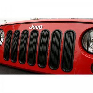 Jeep Wrangler JK Grille Insert - Rugged Ridge - Billet - Black - `07-`18