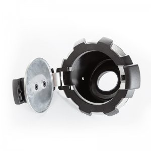 Jeep Wrangler JK Fuel Door - Rugged Ridge - Elite - Brushed Aluminum - `07-`18