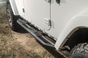 Jeep Wrangler JK RRC Side Armor Guard Plates - Side - Rugged Ridge - Black - `07-`18