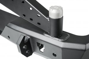 Jeep Wrangler JL Rear Bumper w/ Swing Out Tire Carrier - Rear - Rugged Ridge - Heavy Duty - Black - `18-`22