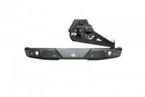 Jeep Wrangler JL Rear Bumper w/ Swing Out Tire Carrier - Rear - Rugged Ridge - Heavy Duty - Black - `18-`22