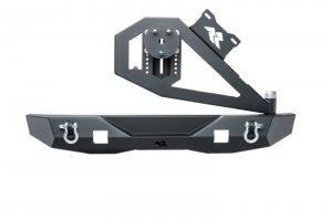 Jeep Wrangler JK Rear Bumper w/Swing Out Tire Carrier - Rear - Rugged Ridge - XOR - Black - `07-`18