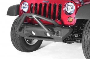 Jeep Wrangler JK Bumpers - Rugged Ridge - Double X Striker Mini-Stinger - Textured black - `07-`18