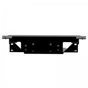 Jeep Wrangler JK Winch Plate - Front - Rugged Ridge - Spartacus - Black - `07-`18