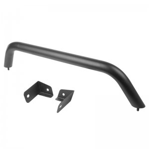 Jeep Wrangler JL Bumper Tube Overrider - Front - Rugged Ridge - Black - `18-`22