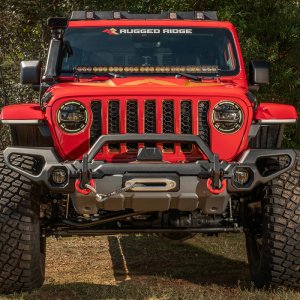 Jeep Gladiator Bumper - Front - Rugged Ridge - Venator W/Overrider & Winch Tray - `20-`21