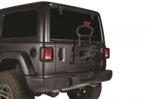 Jeep Wrangler JL Spare Tire Relocation Bracket - Rear - Rugged Ridge - Black - `18-`22