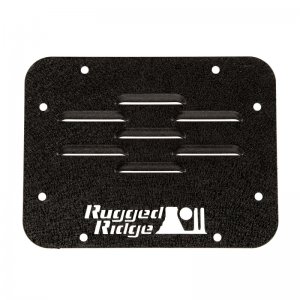 Jeep Wrangler JK Spare Tire Carrier Delete Plate - Rugged Ridge - Black - `07-`18