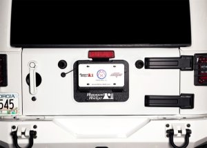 Jeep Wrangler JK Tire Carrier Delete Kit - Rugged Ridge - Black - `07-`18