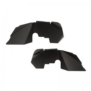 Jeep Wrangler JK Fender Liners - Front - Rugged Ridge - Aluminum - Black - `07-`18