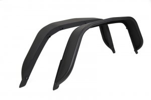 Jeep Gladiator Fender Flares - Rear - Rugged Ridge - Steel Tube - Black - `20-`22