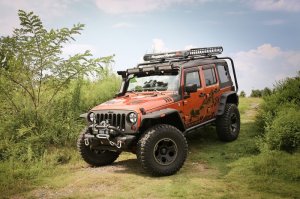 Jeep Wrangler JK Fender Flare Kit - Rugged Ridge - Hurricane - Black - `07-`18