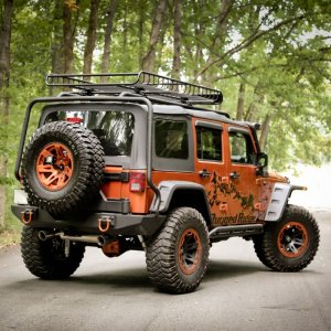 Jeep Wrangler JK Fender Flare Kit - Rugged Ridge - Hurricane - Black - `07-`18