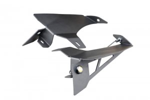 Jeep Gladiator Fender Flare Kit - Front - Rugged Ridge - Chop Bracket Kit with Turn Signals And Side Markers - Matte Black - `20-`22