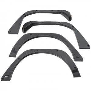 Jeep Wrangler JL Fender Flare Delete Kit - Front/Rear - Rugged Ridge - Textured - Black - `18-`22