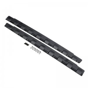 Jeep Wrangler JK Body Armor Kit, Rocker Guard - Rocker - Rugged Ridge - Matte Black - `07-`18