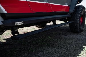 Jeep Gladiator Rocker Panels - Rugged Ridge - Body Armor - Matte Black - `20-`22