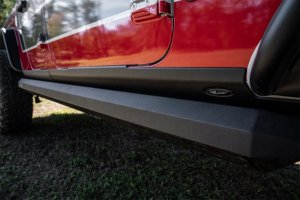 Jeep Gladiator Rocker Panels - Rugged Ridge - Body Armor - Matte Black - `20-`22