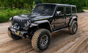 Jeep Wrangler JL Flat Style Flares - Bushwacker - Hyperform - Black - `18-`21