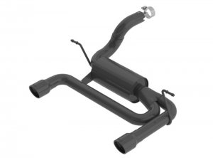 Jeep Wrangler JL Axle Back Kit - Borla - ATAK - Black Coated - 3.6L - `18-`23