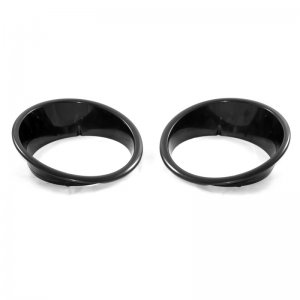 Jeep Wrangler JK Headlight Bezel Kit - Rugged Ridge - Black - `07-`18