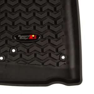 Jeep Wrangler JK Floor Liner - Front - Rugged Ridge - All Terrain - Black - `07-`18