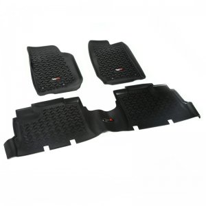 Jeep Wrangler JK Floor Liner Kit - Front/Rear - Rugged Ridge - All Terrain - Black - `07-`18