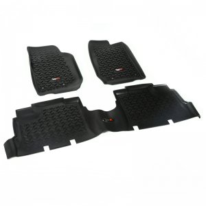 Jeep Wrangler JK Floor Liner Kit - Front/Rear - Rugged Ridge - All Terrain - Black - `07-`18