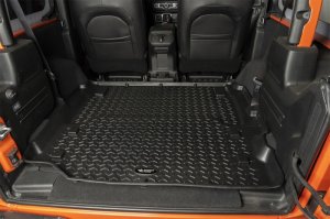 Jeep Wrangler JL Floor Liner Kit - Front + Rear + Full Cargo - Rugged Ridge - All Terrain - Black - `18-`21