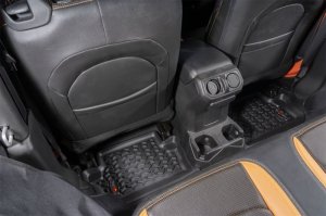 Jeep Wrangler JL Floor Liner Kit - Front + Rear + Full Cargo - Rugged Ridge - All Terrain - Black - `18-`21