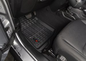 Jeep Wrangler JL Floor Liner Kit - Front + Rear + Full Cargo - Rugged Ridge - All Terrain - Black - `18-`21