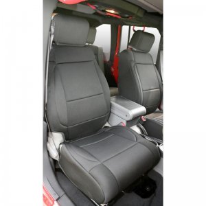 Jeep Wrangler JK Seat Covers - Front - Rugged Ridge - Neoprene - Black - `07-`10