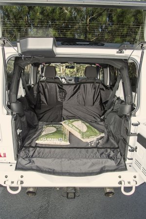 Jeep Wrangler JK Cargo Cover - Rear - Rugged Ridge - C3 - `07-`18