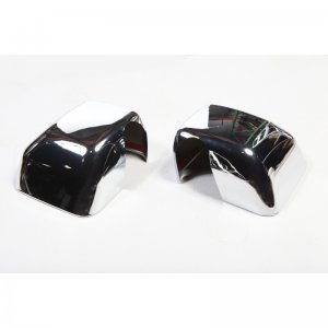 Jeep Wrangler JK Mirror Covers - Rear View - Rugged Ridge - Chrome - `07-`18