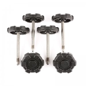 Jeep Wrangler JK Door Surround Knobs - Rugged Ridge - Elite - Black - `07-`18