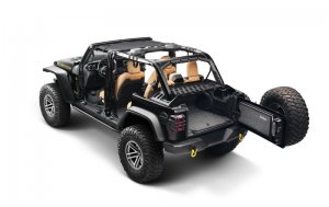 Jeep Wrangler JL Interior Storage Rack - Rugged Ridge - Black - `18-`22