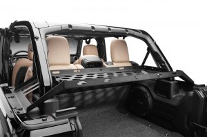 Jeep Wrangler JL Interior Storage Rack - Rugged Ridge - Black - `18-`22