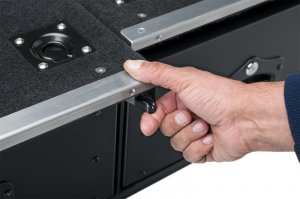 Jeep Wrangler JL Cargo Storage Drawers - Rugged Ridge - Black - `18-`22