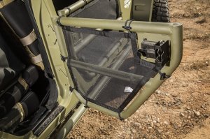 Jeep Wrangler JK Tube Door Covers - Rear - Rugged Ridge - Black - `07-`18