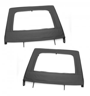 Jeep Wrangler JK Upper Door Kit - Rear - Rugged Ridge - Black - `07-`18