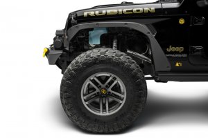 Jeep Wrangler JL Trail Armor Fender Delete Kit - Front + Rear - Bushwacker - Black - `18-`22