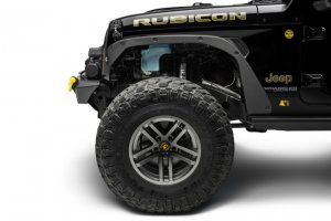 Jeep Wrangler JL Trail Armor Fender Delete Kit - Front + Rear - Bushwacker - Black - `18-`22