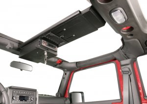 Jeep Wrangler JK Overhead Console - Tuffy Products - Black - `07-`18
