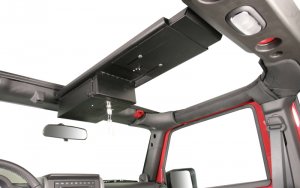 Jeep Wrangler JK Overhead Console - Tuffy Products - Black - `07-`18