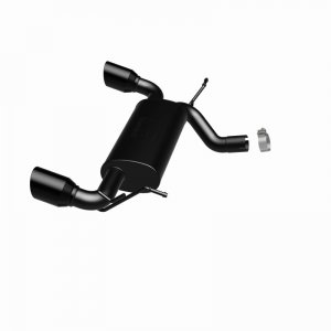 Jeep Wrangler JK Axle Back Exhaust - Rear - Magnaflow - Street Series Dual Split - Black - 3.8/3.6L - `07-`17