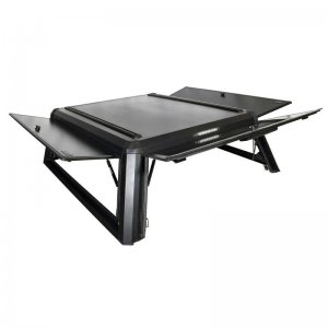 Jeep Gladiator Truck Bed Cap - Westin - EXP - Black - Solid Front Glass