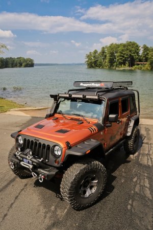 Jeep Wrangler JK Performance Vented Hood - Rugged Ridge - OE style inner structure - `07-`18