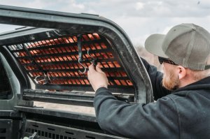 Jeep Gladiator Venture TEC Mounting Plate - Putco - Small TEC Molle - Textured Black - `20-`21