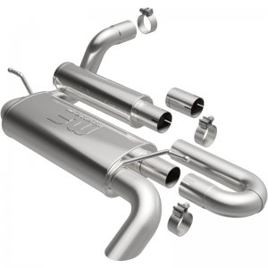 Jeep Wrangler JL Axle Back Exhaust - Rear - Magnaflow - Overland Series - Stainless - `18-`24